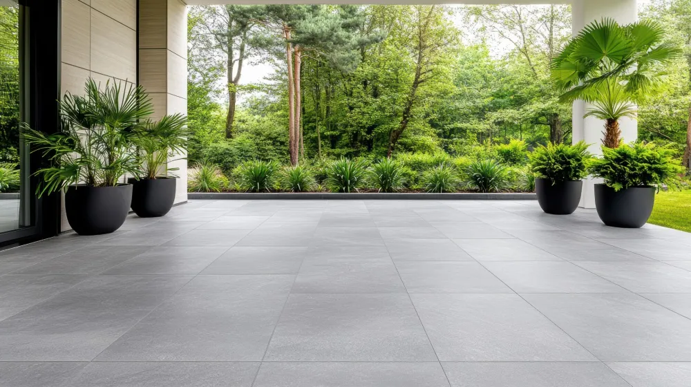 Pose de carrelage extérieur à Sombrin