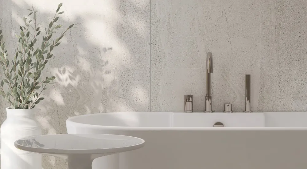 salle de bain carrelage blanc